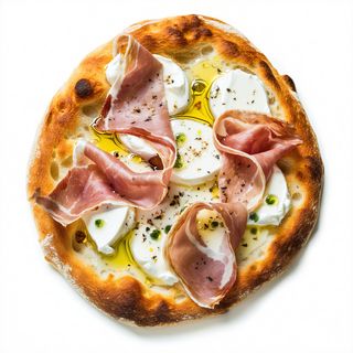 Burrata e prosciutto