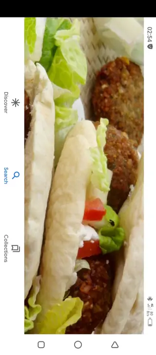 Piadina con falafel