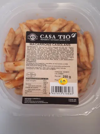 Macarrons Casa Tió Bolonyesa 300 Gr.