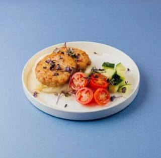 Куриные котлетки с картофельным пюре