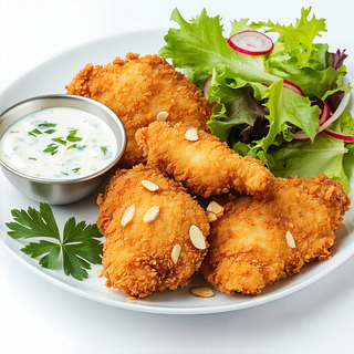 Crispy Chicken Aux Amandes