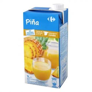 Bebida de Piña sin Azúcar Carrefour Brik 1 L.