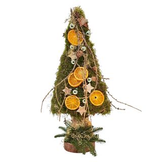 Brăduț Crăciun 40cm cu felii portocale