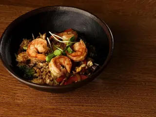Яєчний рис з креветкою (320g)