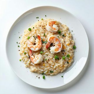 Risotto con crema di scampi