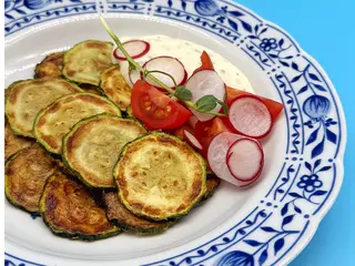 Кабачки з часниковим соусом (200g)