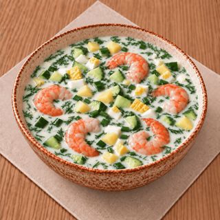 Окрошка з тигровими креветками (400г)