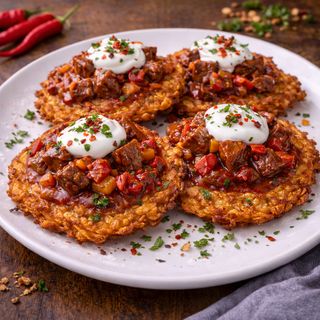 Fuczki z gulaszem po węgiersku pikantne