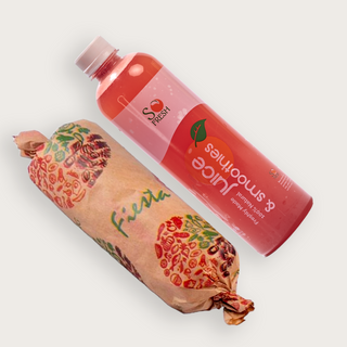 Chicken Wrap + Watermelon & Pineapple Juice