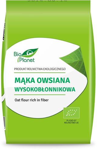 MĄKA OWSIANA WYSOKOBŁONNIKOWA BIO 1 kg - BIO PLANET