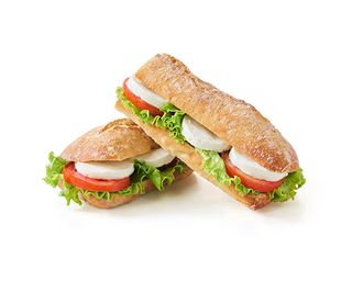 Sanduíche de queijo fresco