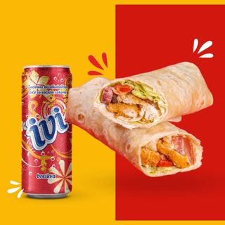 Cezar tortilja + Ivi limenka 0.33l