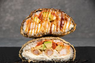 Суші-бургер "Креветка"
