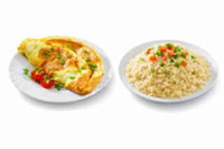 Attiéké & Omelette