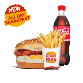 BBQ Egg Burger Large Meal