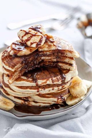 pancake nutella banane