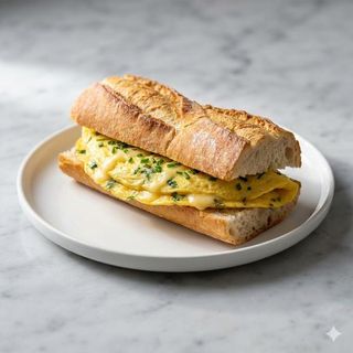 Bocadillo Caliente De Tortilla Francesa