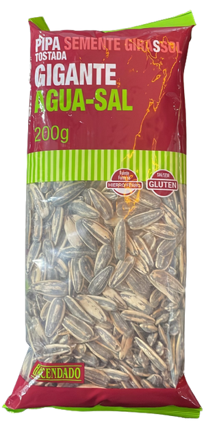 Pipa Tostada Gigante Agua-Sal 200Gr