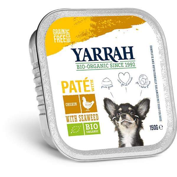 Yarrah Cão Pate Frango Algas Bio 150G