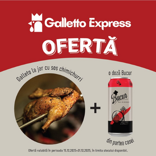 OFERTA Cocosel Galletto la Jar + doza de bere Bucur