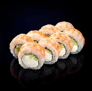 Philadelphia cu creveți (8buc)