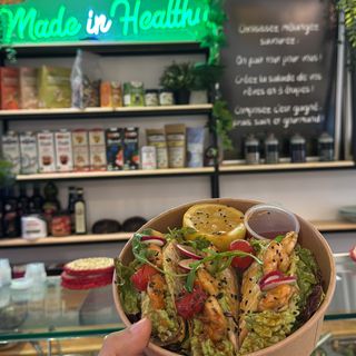 Tacos gambas (490kcal)