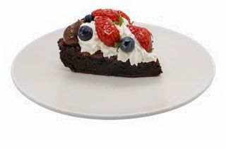 Brownie con frutos del bosque