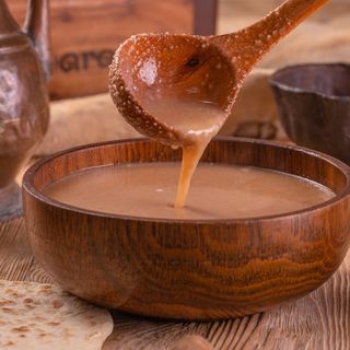 «Супара» жарма в горячем виде с лепешкой (300г)