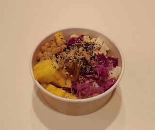 9.Riso bianco, pollo e thai ponzu