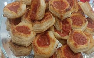 Pizzette rosse pasta sfoglia