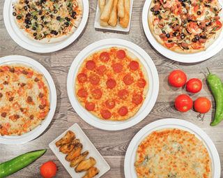 COMBO PARA 2 + pa d'all + 2 begudes (pizza + side + 2 drinks)