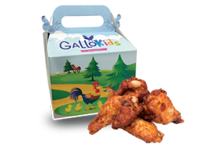 Menù kids chicken wings - 6 pezzi 