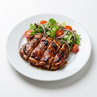 Pollo Al Teriyaki Con Ensalada
