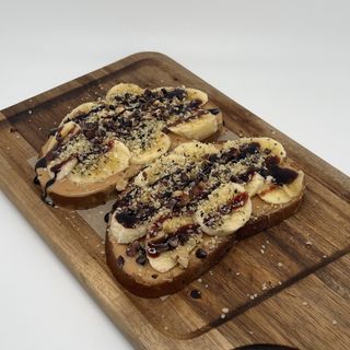 Peanut nut butter toast GF (V)
