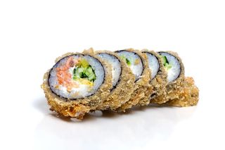 Теплий рол з лососем та сиром