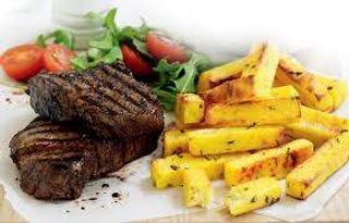 Pepper steak & chips