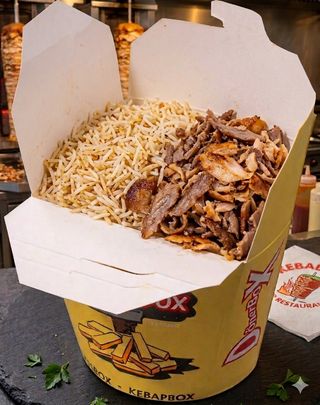 Box arroz y carne
