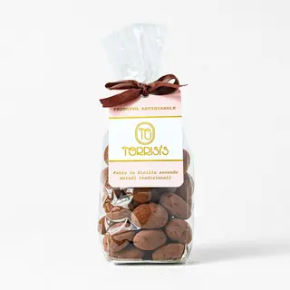 Chicchi di mandorla ricoperti di ciocc. extra fondente 70% 200 g 