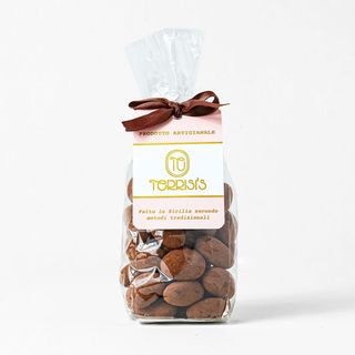 Chicchi di mandorla ricoperti di ciocc. extra fondente 70% 200 g 