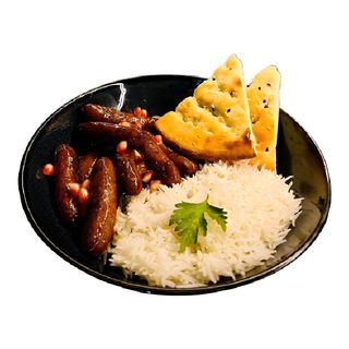 Makanek cu sos de rodie