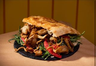 ვეგანური ხის სოკოს სენდვიჩი