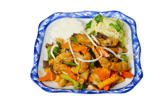 Schab z grzybami mun