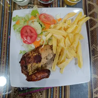 1/4 de pollo ala brasa 