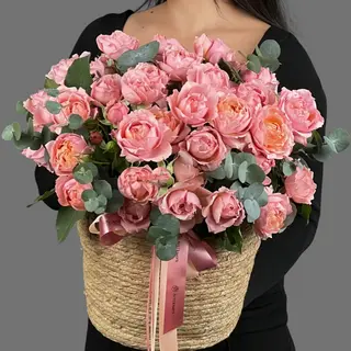 цветы Букет Art Flowers Джульетта в корзине
