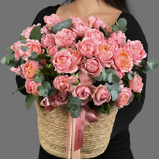 цветы Букет Art Flowers Джульетта в корзине