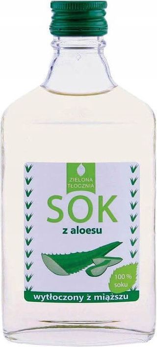Sok 100% z aloesu wytłaczany z miąższu 200ml Zielona tłocznia