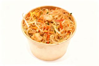 Spaghetti di riso gamberi