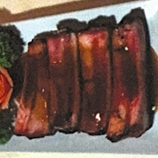 Costilla con salsa barbacoa