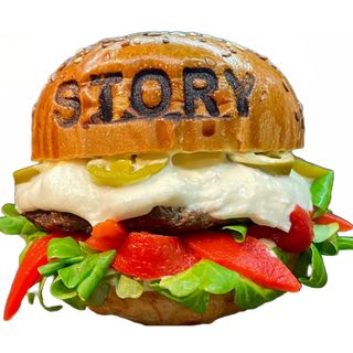 Burger cu branza de capra