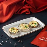 Ciuperci cu suluguni pe cheți